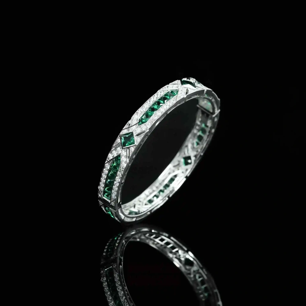 Winkin Winsin Musa Green Artdeco Decorative Retro Versatile Jewelry Girls' Bracelet