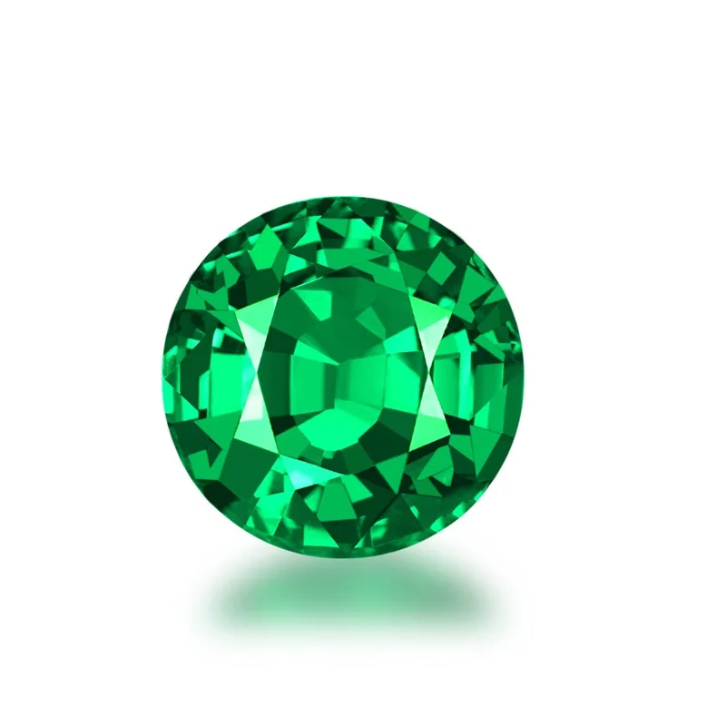 ShanLover Brand GRC Certificate Top Grade Lab Grown Emerald Beads Gemstones Emeralds Bead For DIY Jewelry Pendant Rings Earrings