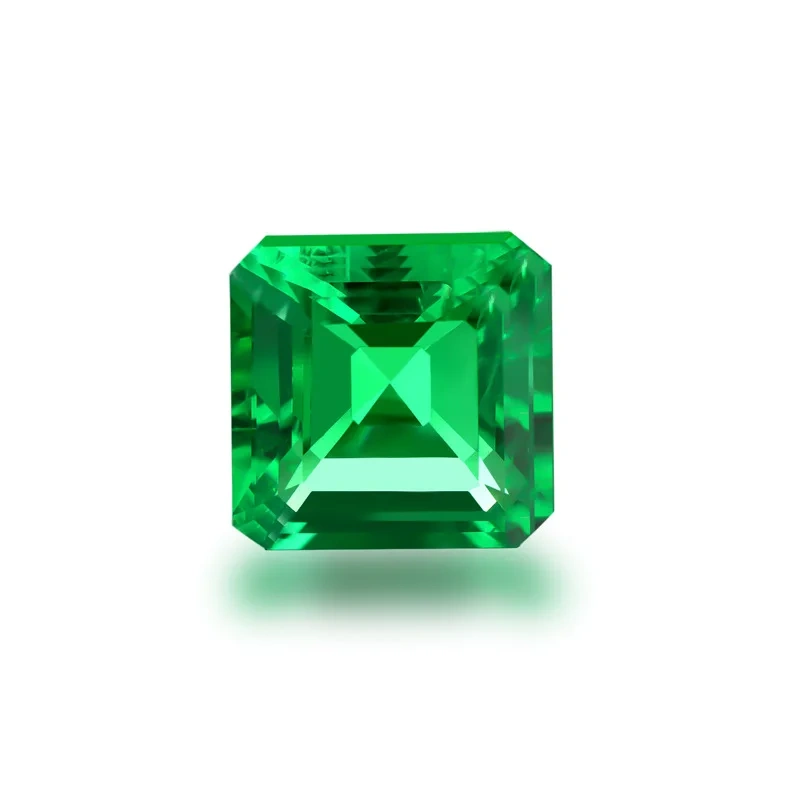 ShanLover Brand GRC Certificate Top Grade Lab Grown Emerald Beads Gemstones Emeralds Bead For DIY Jewelry Pendant Rings Earrings