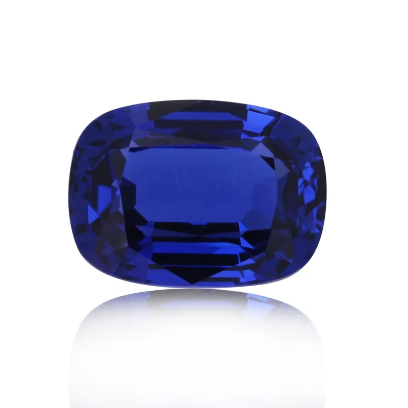 ShanLover Brand GRC Top Grade 1ct 2ct 3ct 5ct Lab Grown Gemstones Sapphire Beads For DIY Pendant Necklace Rings Earrings Jewelry