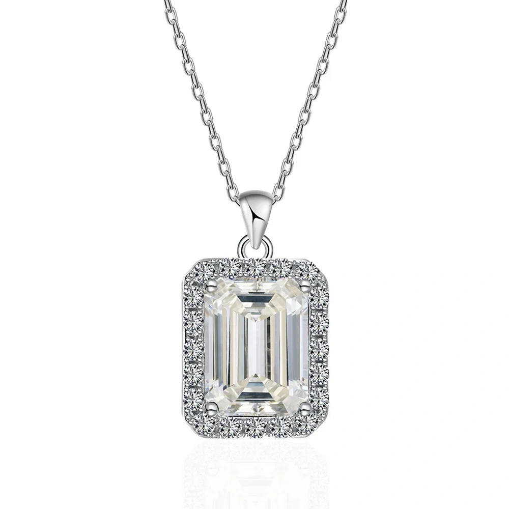 ShanLover Brand CMA Certificate Moissanite Diamond Necklace for Women Hot Sales S925 Sterling Silver 3ct Pendant Jewelry