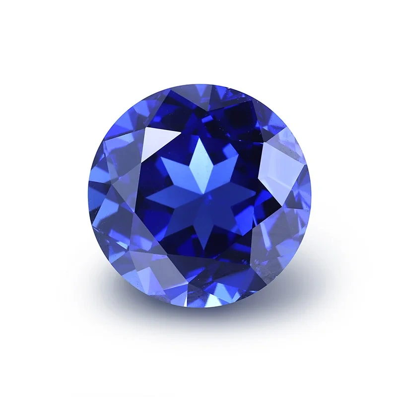 ShanLover Brand GRC Top Grade 1ct 2ct 3ct 5ct Lab Grown Gemstones Sapphire Beads For DIY Pendant Necklace Rings Earrings Jewelry
