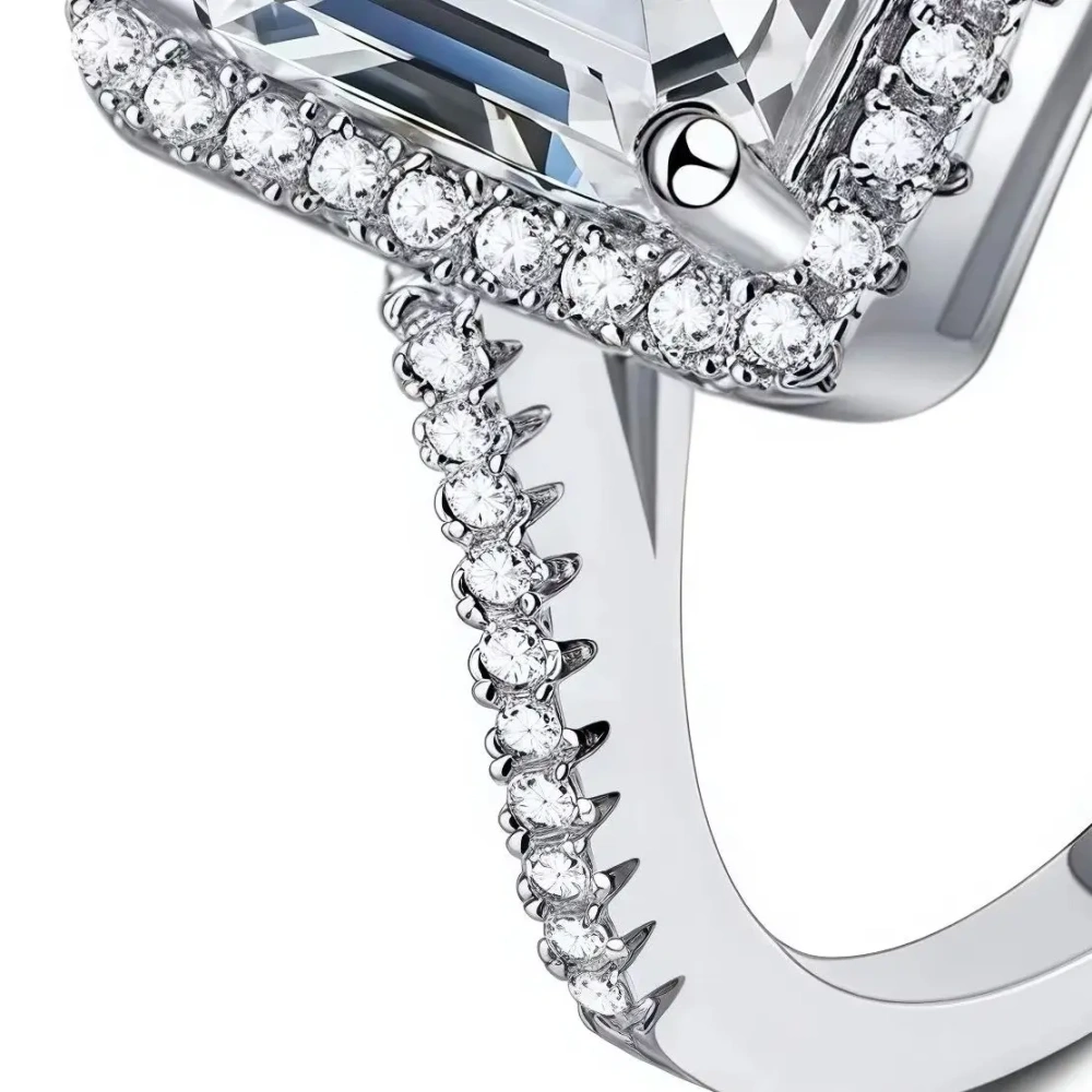 ShanLover Brand MST Top Grade Moissanite Rings High-End Quality Real 925 Sterling Silver Jewelry Ring For Woman Ladies Girls