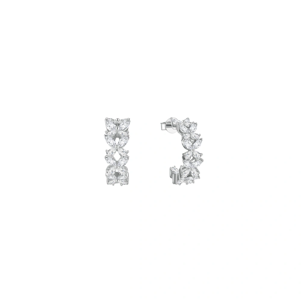ShanLover Brand 5A Grade CMA Certificate 925 Sterling Silver Full Diamond Butterfly Zircon Earrings for Women Jewelry