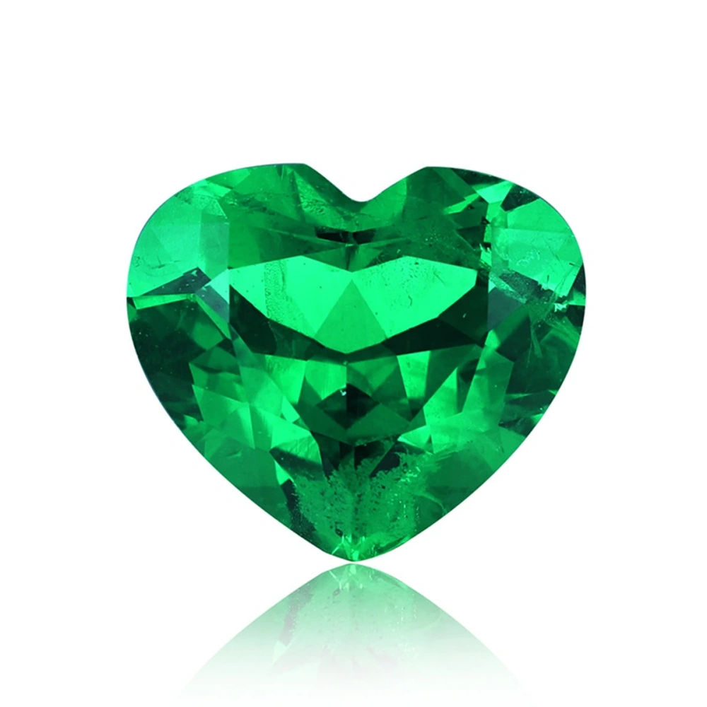 ShanLover Brand GRC Certificate Top Grade Lab Grown Emerald Beads Gemstones Emeralds Bead For DIY Jewelry Pendant Rings Earrings