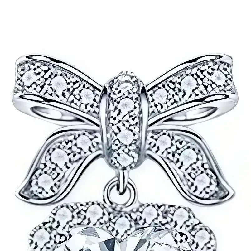 ShanLover Brand 0.5ct Women 925 Sterling Silver Heart-shaped Stud Earrings CMA Certificate Moissanite Diamond Drop Earrings