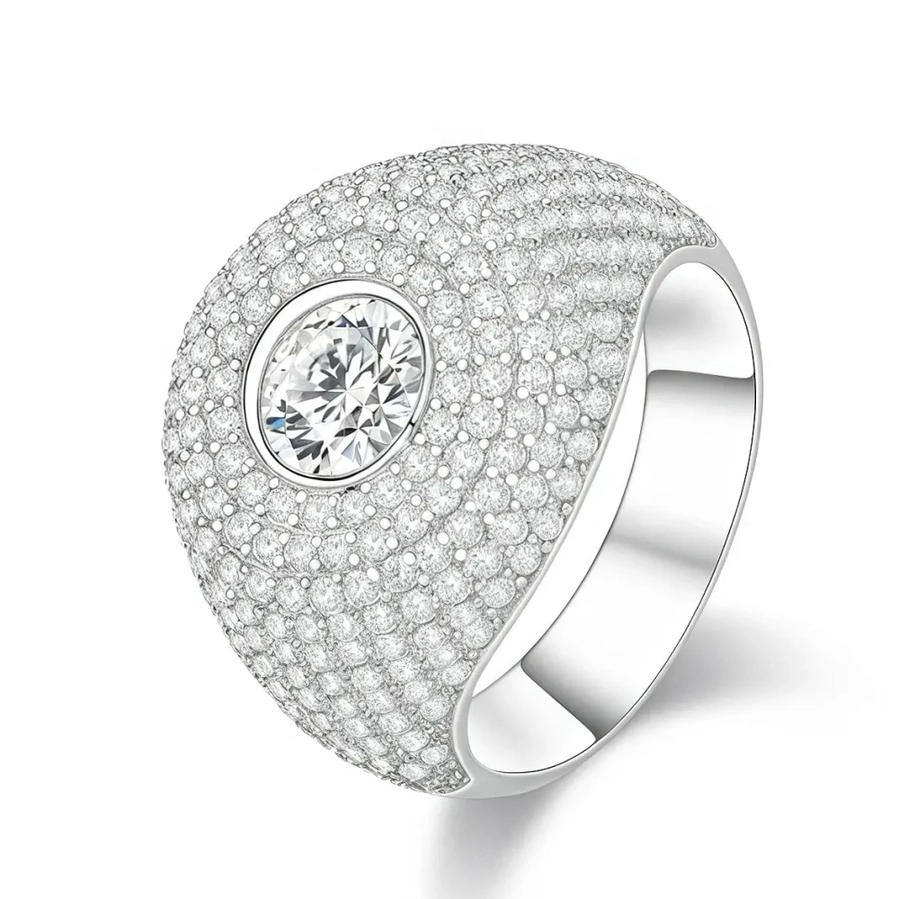 ShanLover Brand High Quality  925 Sterling Silver Dynamic Full Diamond Butterfly Ring for Women Anti-Fading Fashion Jewelry
