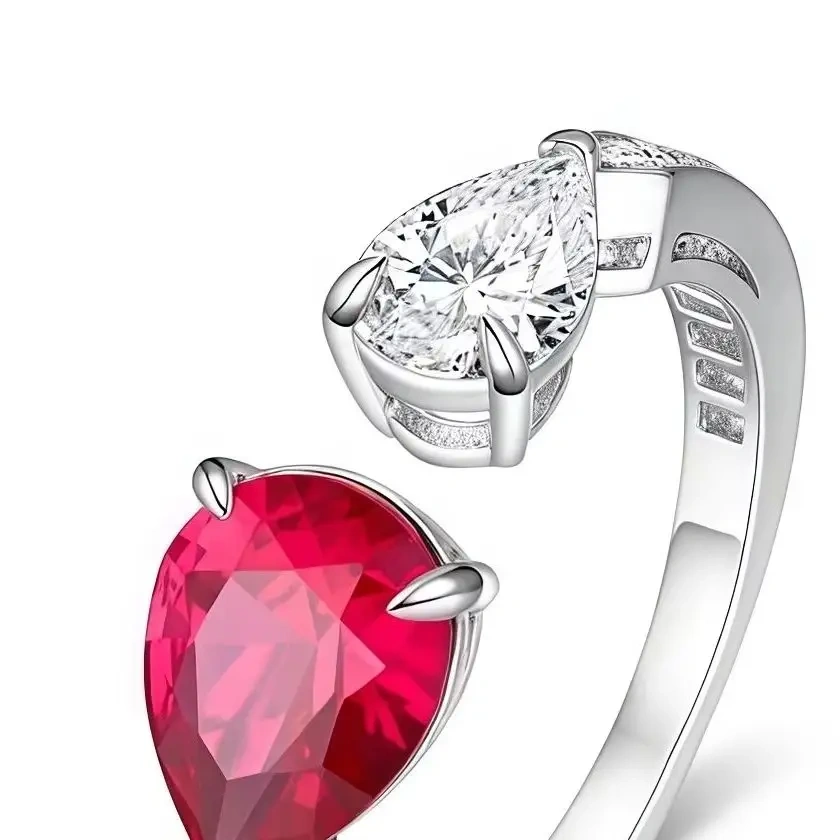 ShanLover Brand Double Ring For Women High Quality Certificate Hot Sales Fashion Zircon Ring S925  Design Jewelry