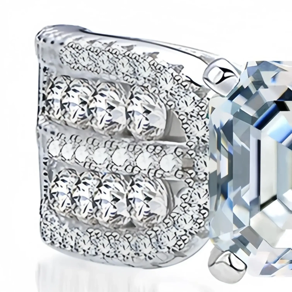 ShanLover Brand MST Top Grade 2.5ct Moissanite Diamond Ring for Women Girl Luxury S925 Sterling Silver Rings Gemstones Jewelry