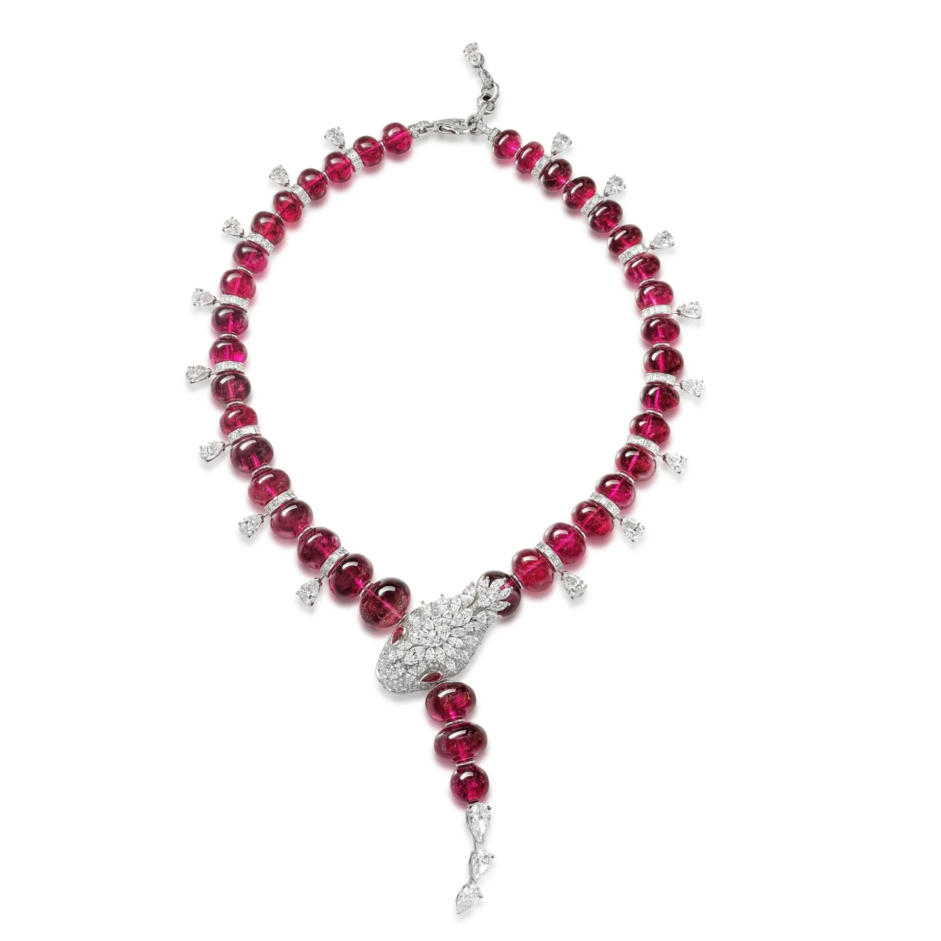 Winkin Winsin Luxury Brand  925 Silver Gold Plated Necklace High Carbon Diamond Spirit Snake, Natural Chalcedony For Girls
