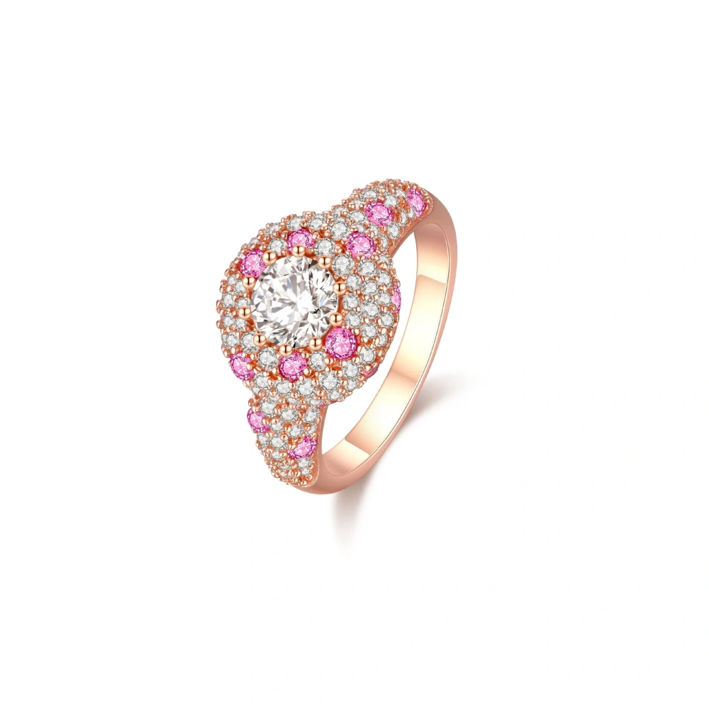 ShanLover  Brand High Quality Fashion New Products  925 Sterling Silver Diamond Row Ring Diamond Ring Fashion Jewelry Accessory