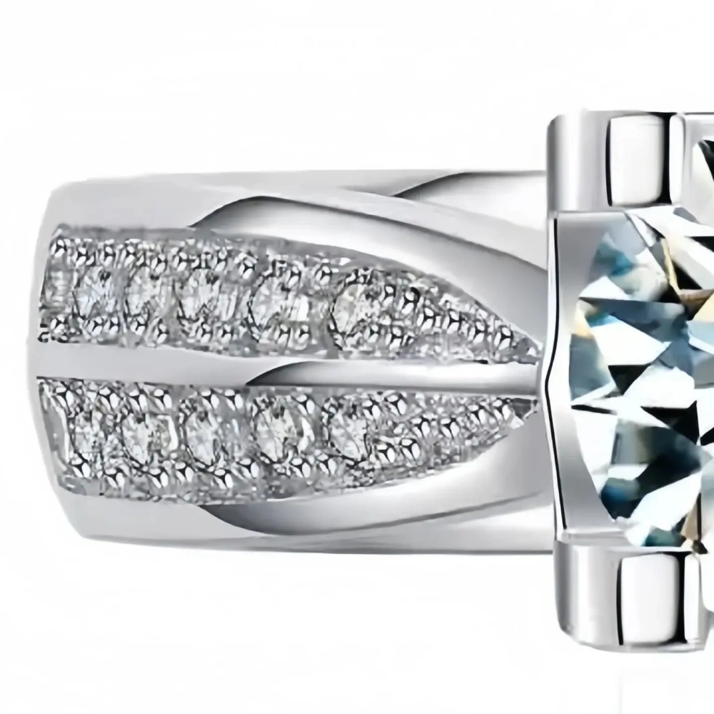 MUSHAN MST Top Grade Brand Moissanite Diamond Ring for Women Rings Fashionable High End 925 Sterling Silver Jewelry