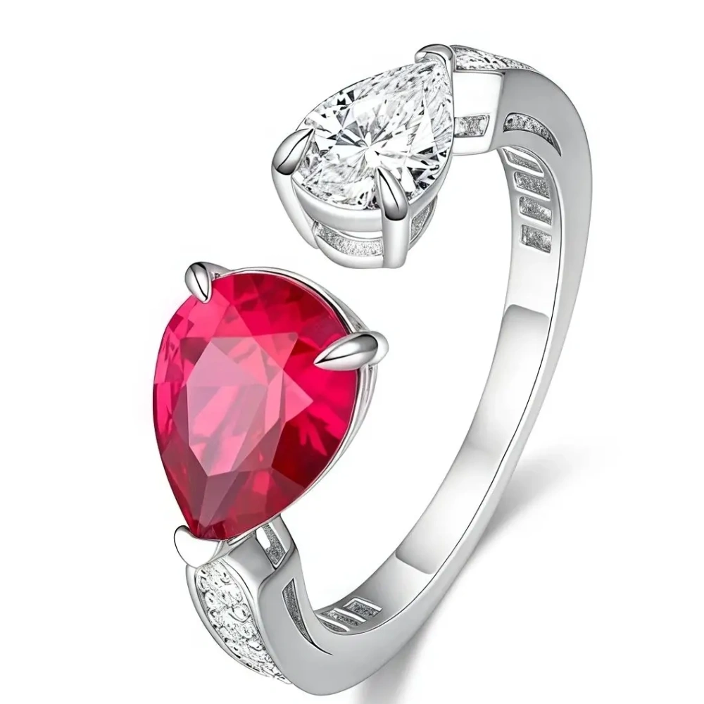 ShanLover Brand Double Ring For Women High Quality Certificate Hot Sales Fashion Zircon Ring S925  Design Jewelry
