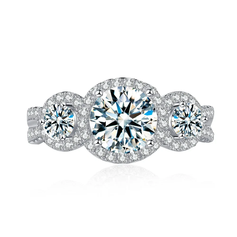 ShanLover Brand Moissanite Ring Light Luxury High End Feel 925 Sterling Silver  Women Luxury Brand Designer New Products Ring