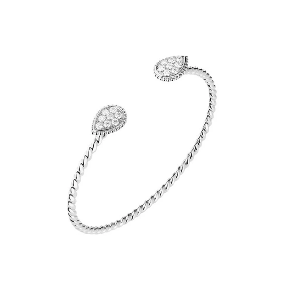 Winkin Winsin Water Drop Twist Open Bracelet, Exquisite Feminine Classic Style