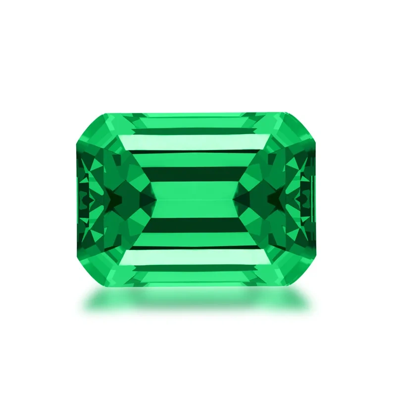 ShanLover Brand GRC Certificate Top Grade Lab Grown Emerald Beads Gemstones Emeralds Bead For DIY Jewelry Pendant Rings Earrings