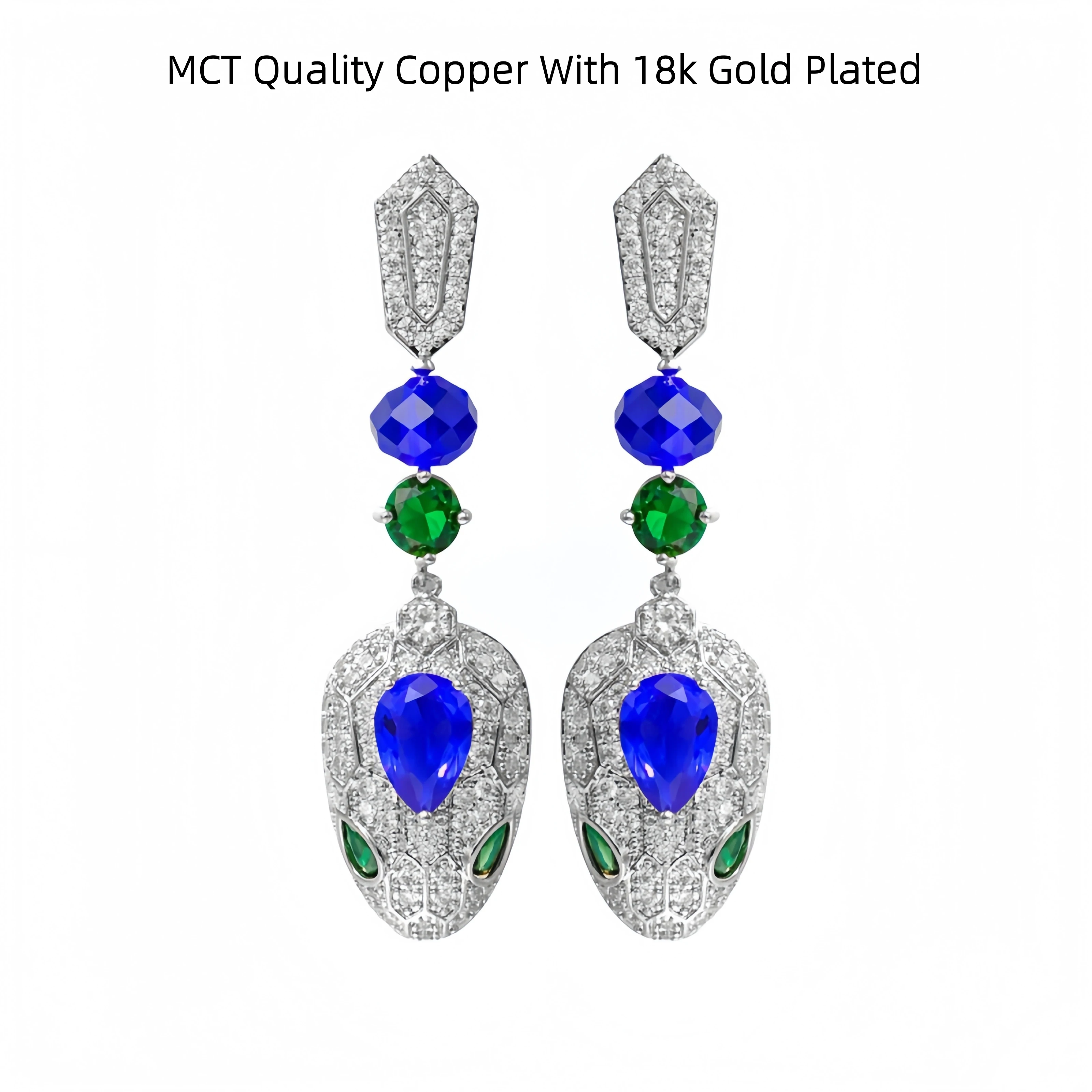Winkin Winsin Luxury s925 925 Sterling Silver Drop Earrings For Women Snake Earrings Pigeon Blood Gemstone Stud Earrings Jewelry