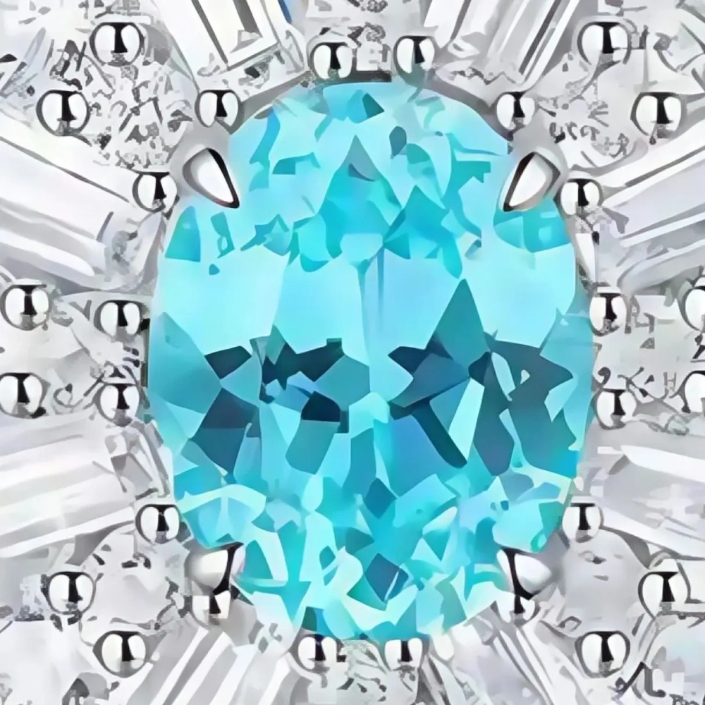 ShanLover Brand Paraiba Ear Studs Lake Blue Cold Style  S925 Silver Needle Piercing High-End Exquisite Earrings Jewelry