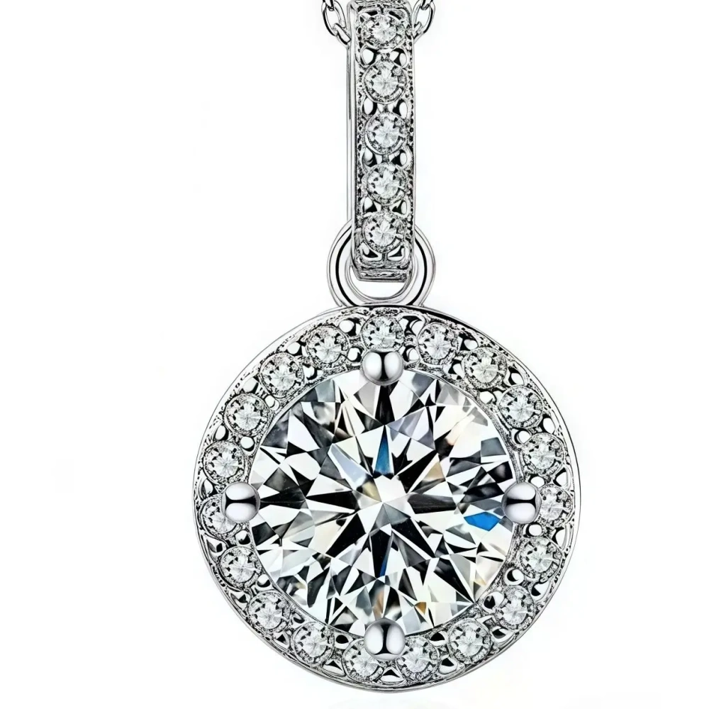 ShanLover Brand Hot Sales CMA Certificate Moissanite Designer Necklace for Women 925 Sterling Silver Fashionable  Jewelry