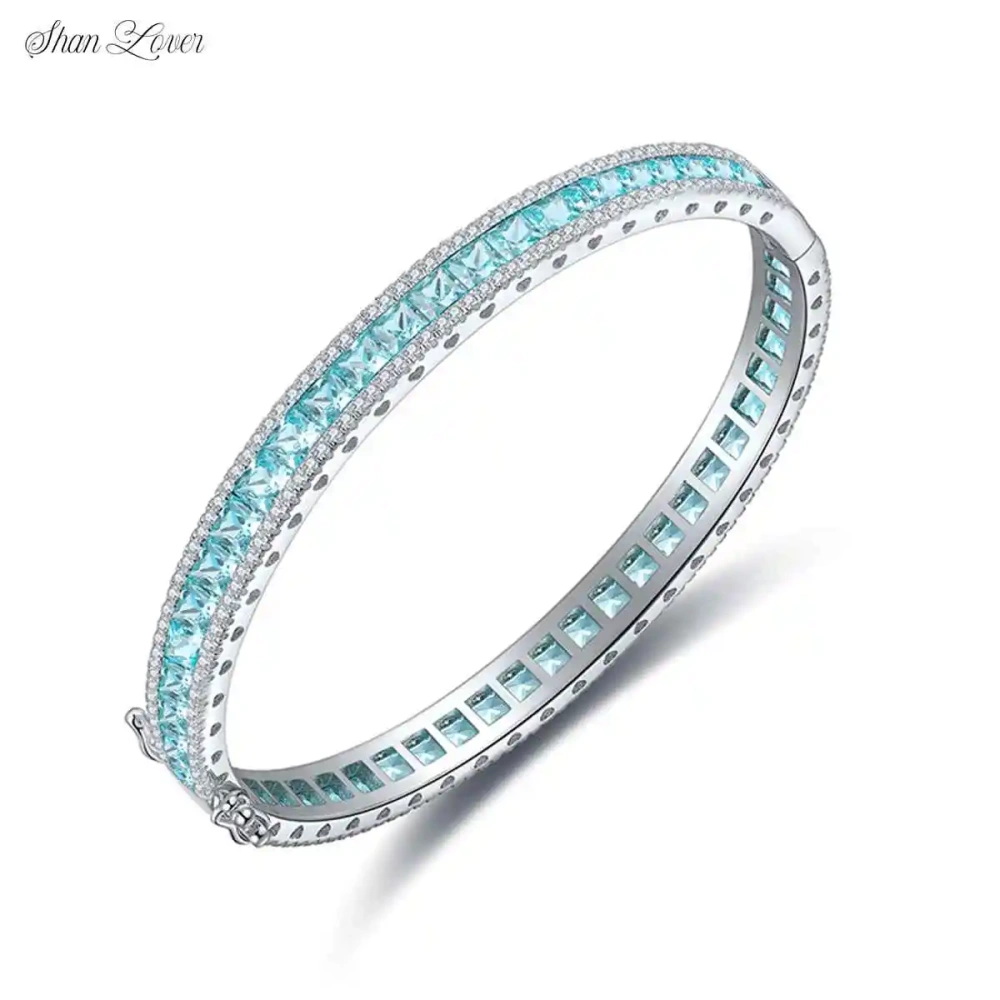 ShanLover Brand Newest Full Diamond Bracelet S925 Silver High End Luxury Lab Grown Gemstones Certificate Cultivated Jewelry