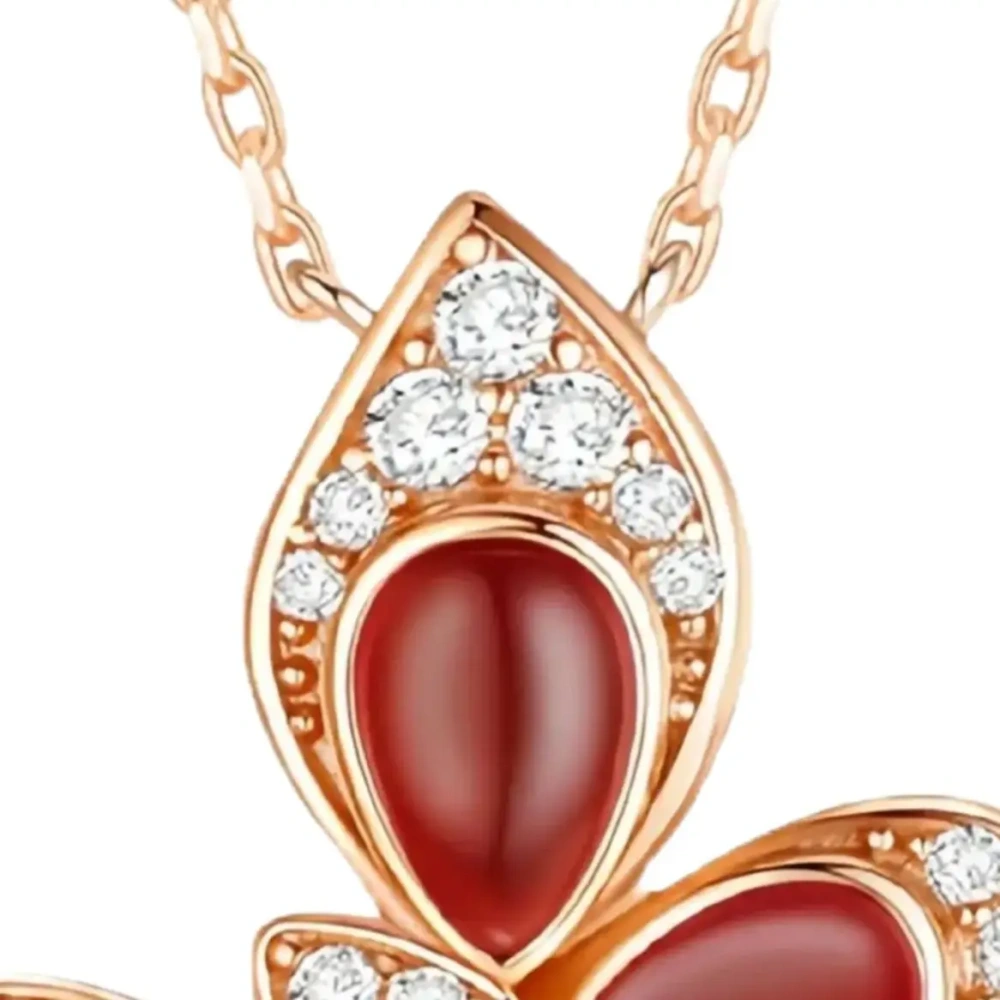 ShanLover Brand 925 Sterling Silver Pendants Necklaces White Red Green Gemstones Butterfly Necklace Pendants Jewelry For Women