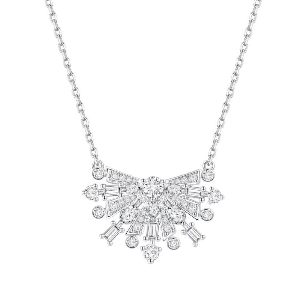 ShanLover Brand Luxury Firework Style Necklace Pendant Real S925 925 Sterling Silver Chain Necklaces Pendant Jewelry For Woman