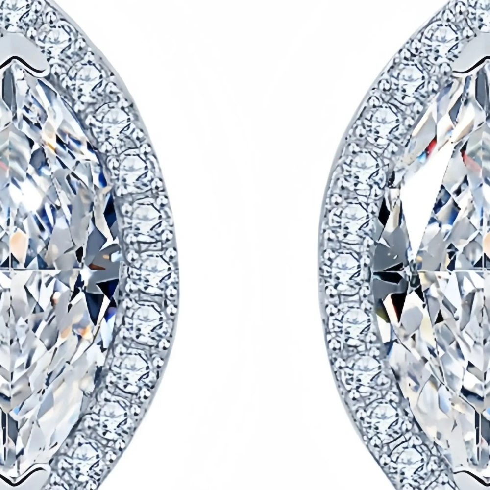 ShanLover Brand MST Top Grade Moissanite Diamond Stud Earrings For Women Stylish Elegant 925 Sterling Silver Earrings Jewelry