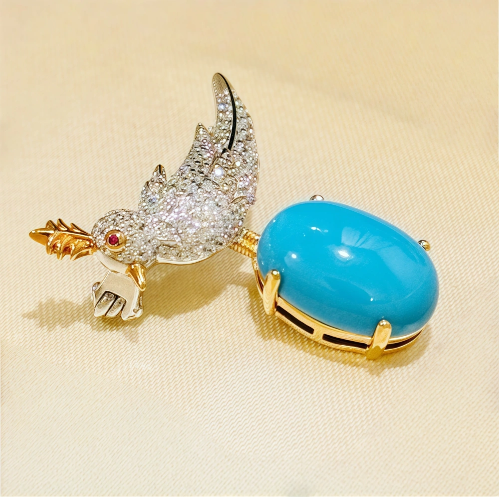 Winkin Winsin Brand Popular 925 Sterling Silver New Style Animal Bird Brooch For Women Pearl Zircon Gemstones Brooches Jewelry