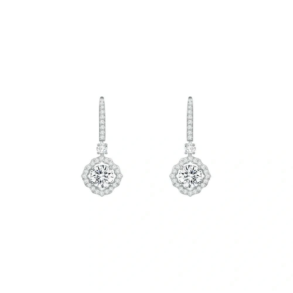 ShanLover Brand 5A Grade 925 Sterling Silver Pendant Zircon Earrings CMA Certificate Luxury Drop Earrings For Woman Jewelry