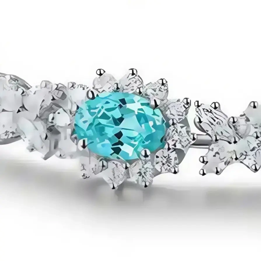 ShanLover Brand High Quality Flower Bracelet for Women S925 Silver Simple Lab Grown Gemstones Certificate Cultivated Jewelry