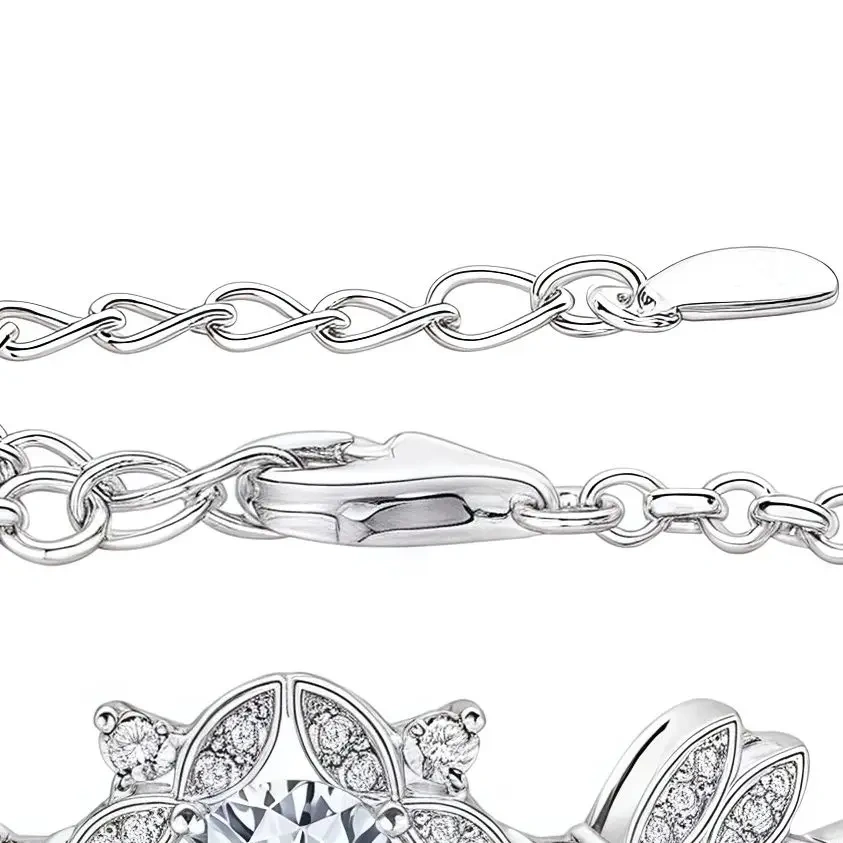 ShanLover Brand MuShan Co. MST Top Grade Moissanite Diamond Bracelets 925 Sterling Silver Chain Bracelet For Woman Charm Jewelry