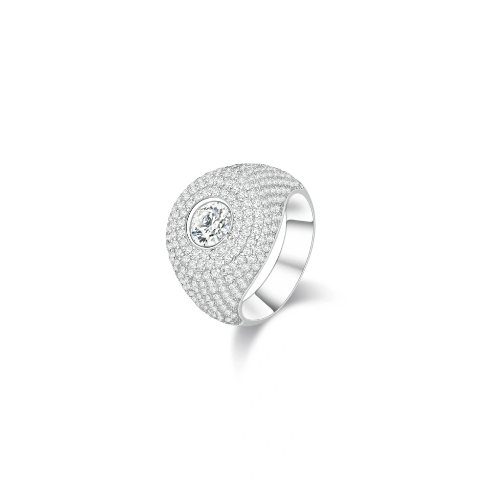 ShanLover Brand High Quality  925 Sterling Silver Dynamic Full Diamond Butterfly Ring for Women Anti-Fading Fashion Jewelry
