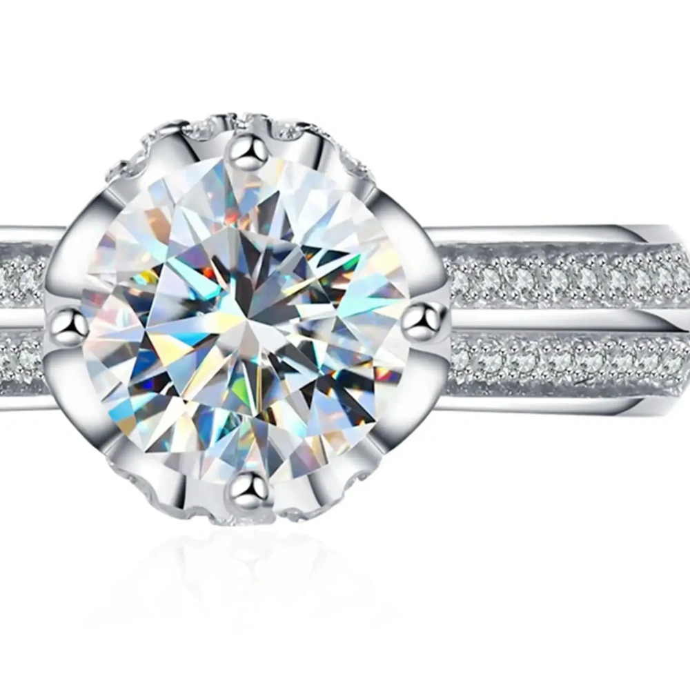 ShanLover  Brand Mosang Diamond  Ring S925 Sterling Silver Ring for Women Luxury Brand Designer New Products Ring