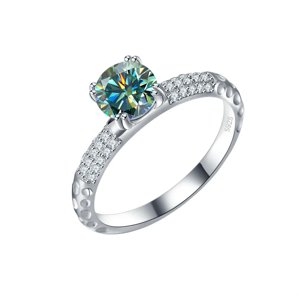 ShanLover Brand MUSHAN GRA Certificated MST Diamond Moissanite Ring for Women Man 925 Sterling Silver Wedding Rings Jewelry