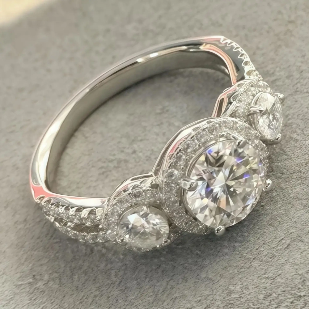 ShanLover Brand Moissanite Ring Light Luxury High End Feel 925 Sterling Silver  Women Luxury Brand Designer New Products Ring