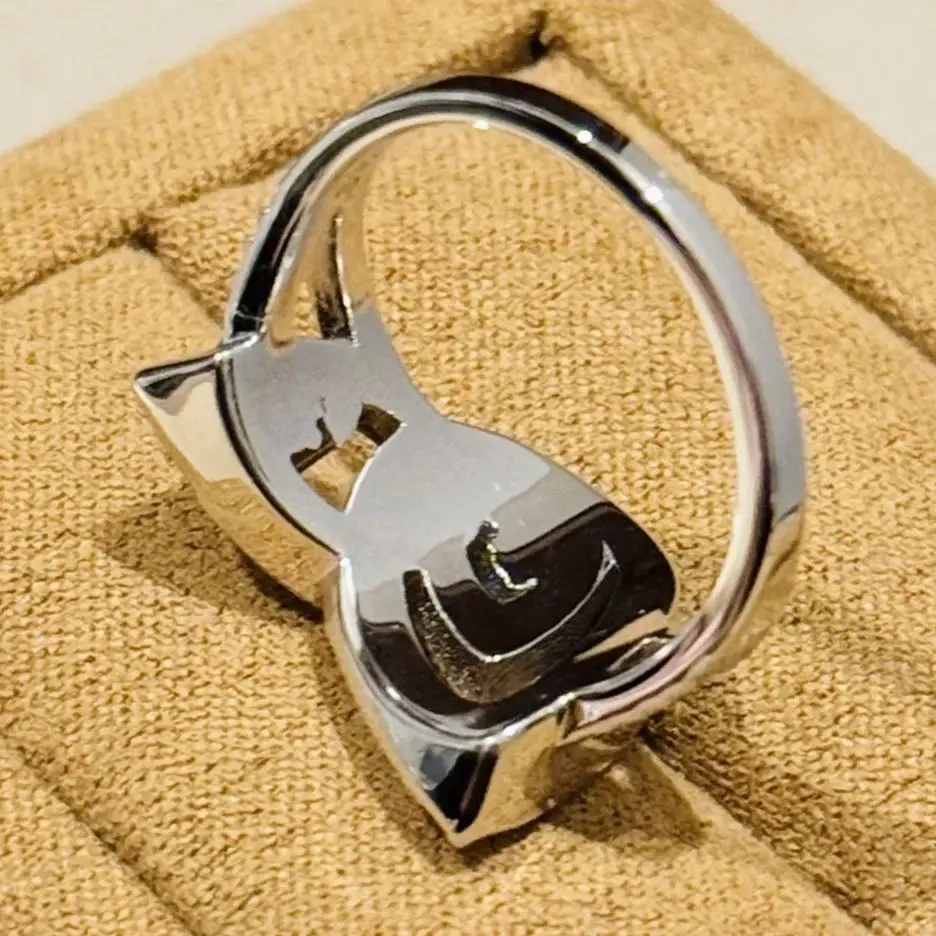 Winkin Winsin S925 925 Sterling Silver Designed Double Water Drop Hollow-out Ring Lab Grown High Carbon Diamond Zircon Jewelry