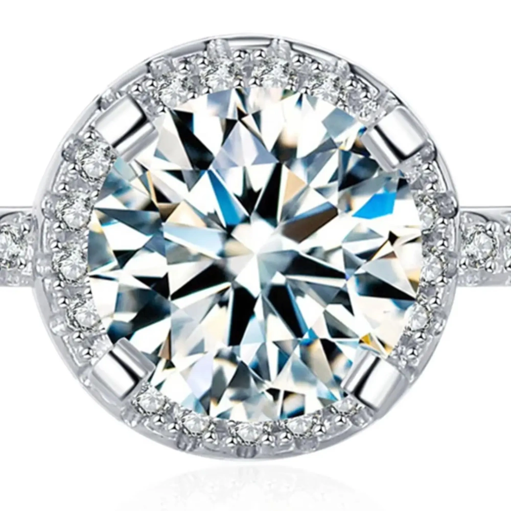 ShanLover Brand S925 Sterling Silver Moissanite Diamond Ring CMA Certificate MST Top Grade 1ct Luxury Rings Jewelry