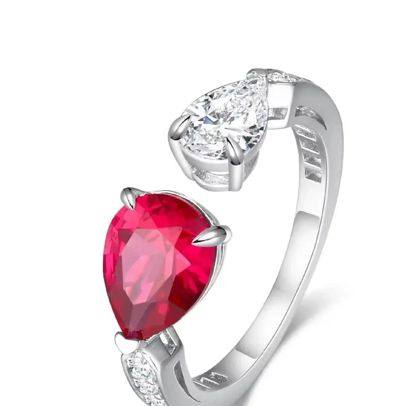 ShanLover Brand Double Ring For Women High Quality Certificate Hot Sales Fashion Zircon Ring S925  Design Jewelry