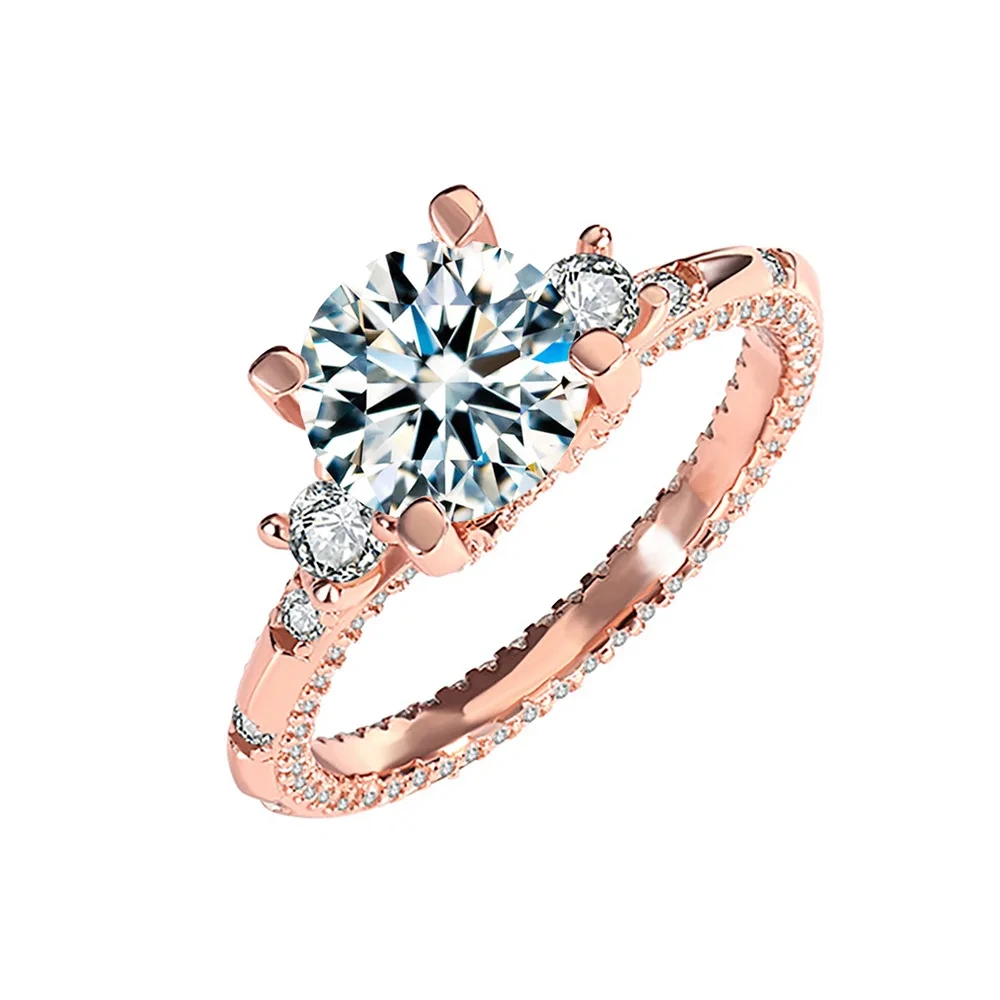 ShanLover Brand MUSHAN MST Top Grade Diamond Moissanite Ring Real 925 Sterling Silver Rings For Women Wedding Bridal Jewelry