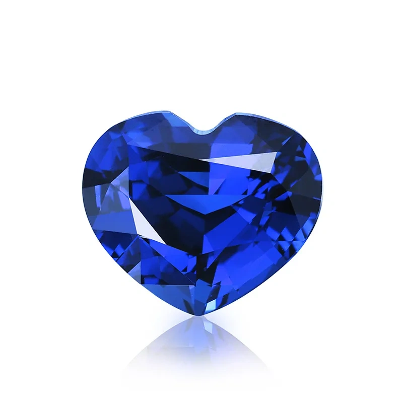 ShanLover Brand GRC Top Grade 1ct 2ct 3ct 5ct Lab Grown Gemstones Sapphire Beads For DIY Pendant Necklace Rings Earrings Jewelry
