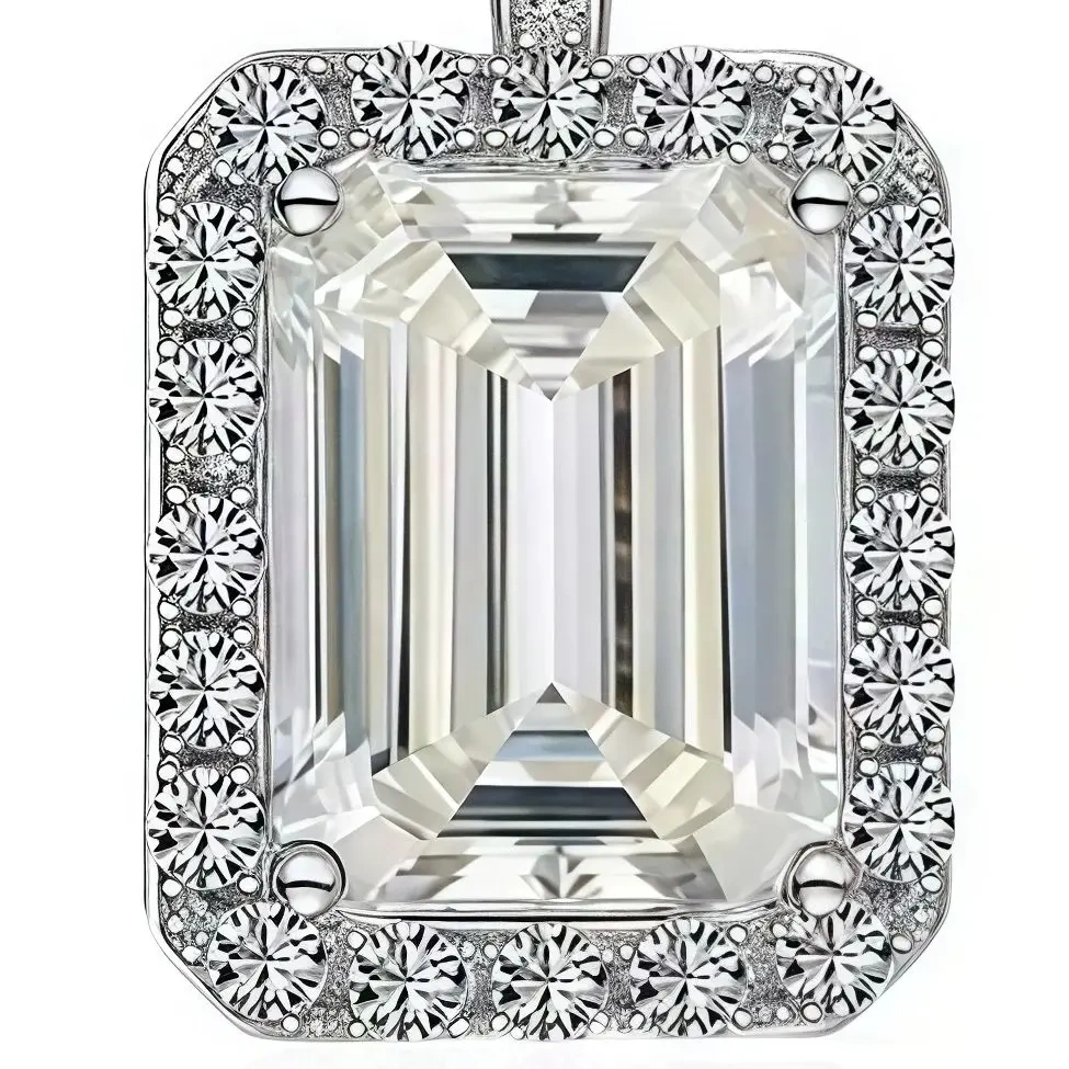 ShanLover Brand CMA Certificate Moissanite Diamond Necklace for Women Hot Sales S925 Sterling Silver 3ct Pendant Jewelry