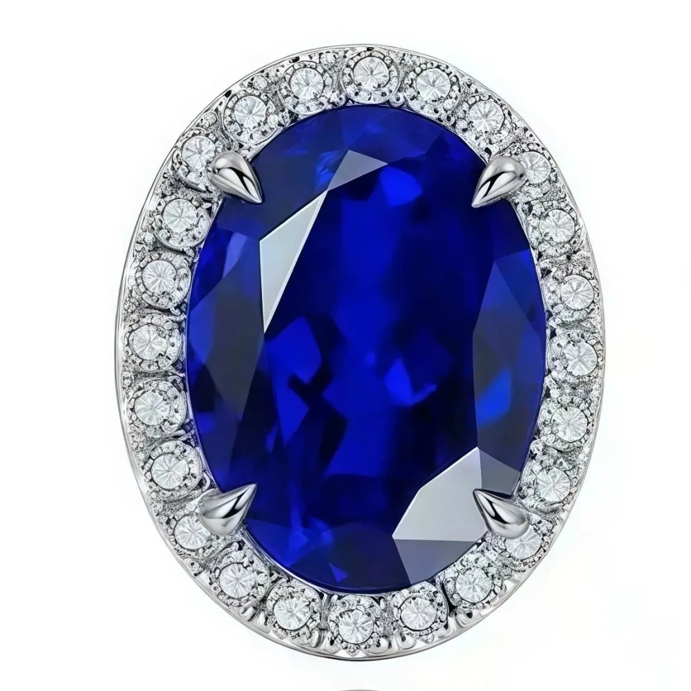 ShanLover Brand Cultivated Sapphire Stud Earrings Zircon 925 Silver Jewelry High Quality Pendant Earrings Certificated Jewelry