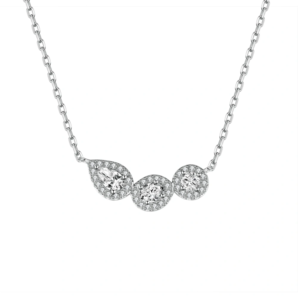 ShanLover Brand Real 925 Sterling Silver Pendants Necklace ziron Gemstones s925 Silver Jewelry Pendant For Woman Girls Ladies