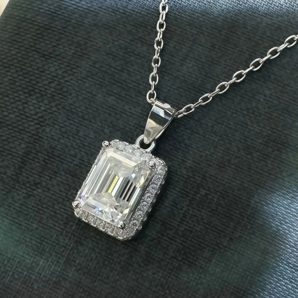ShanLover Brand CMA Certificate Moissanite Diamond Necklace for Women Hot Sales S925 Sterling Silver 3ct Pendant Jewelry