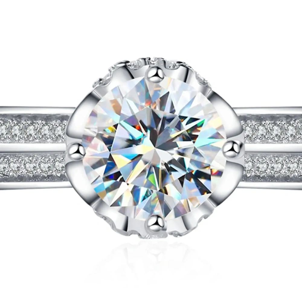 ShanLover  Brand Mosang Diamond  Ring S925 Sterling Silver Ring for Women Luxury Brand Designer New Products Ring