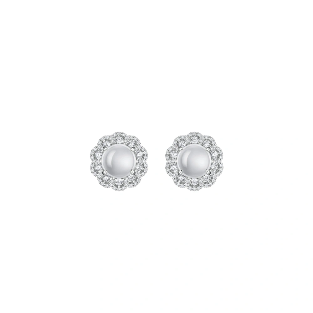 ShanLover Brand Chinese Style Imitation Jade Lace Earrings Fringed Design Exuding Light Luxury And Sophistication