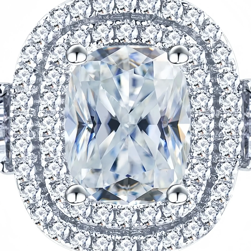 ShanLover Brand Luxury Designer MST Top Grade Moissanite Real Sterling Silver Ring For Woman Full Diamond Wedding Rings Jewelry