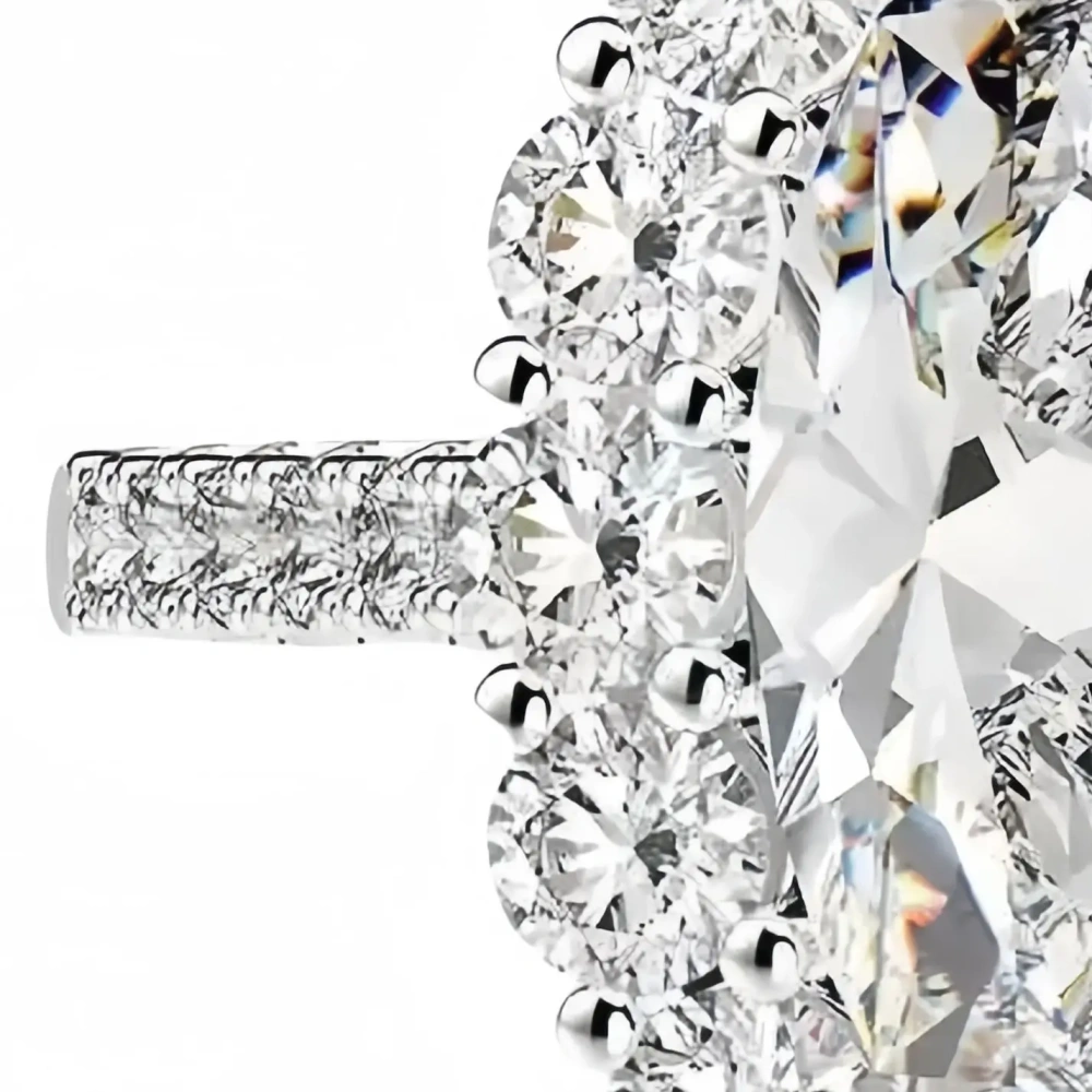 ShanLover Luxury Brand Designer 4.5ct Moissanite Diamond Rings 925 Sterling Silver Jewelry For Woman Gemstones Moissanite Ring