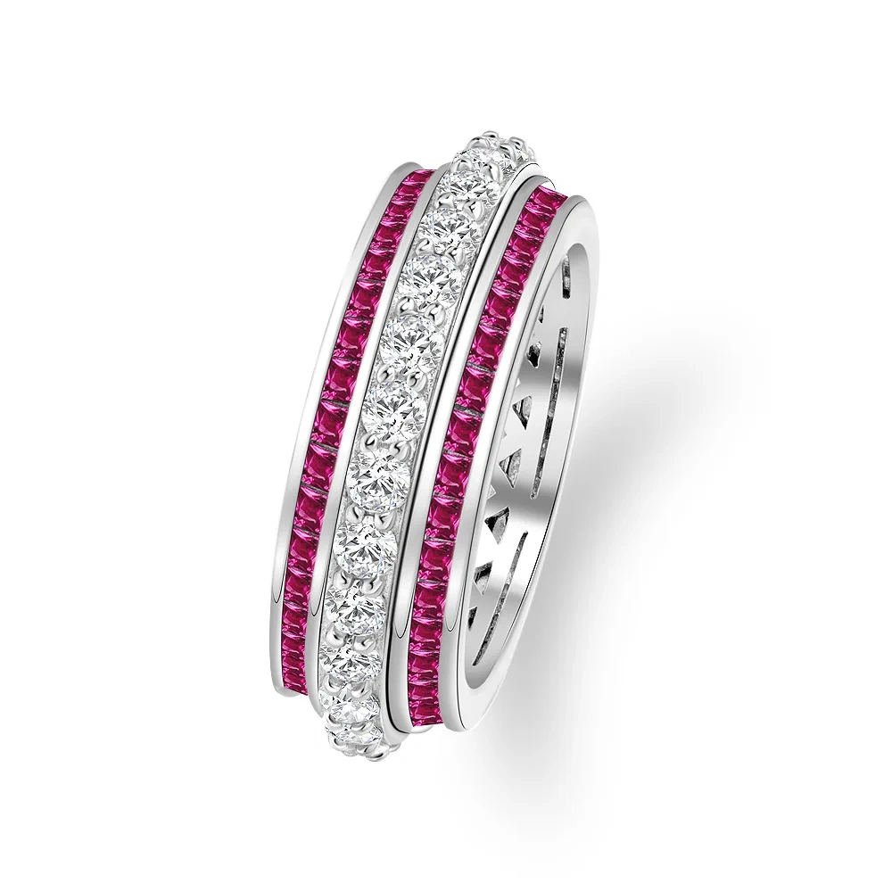 Winkin Winsin A 5-Carat Morgan Pink Diamond Ring 10*10 High-Carbon Square Design Exuding Sophistication for Women