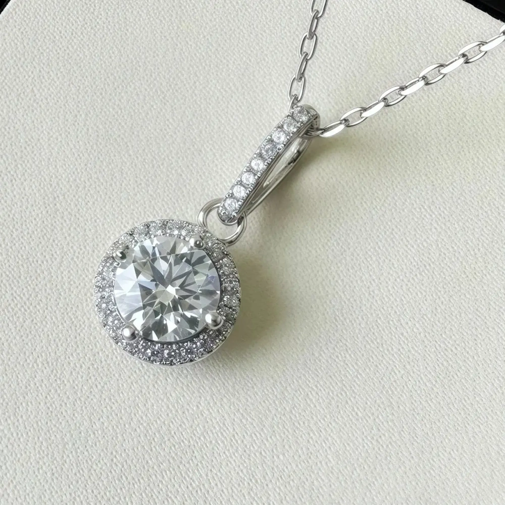 ShanLover Brand Hot Sales CMA Certificate Moissanite Designer Necklace for Women 925 Sterling Silver Fashionable  Jewelry